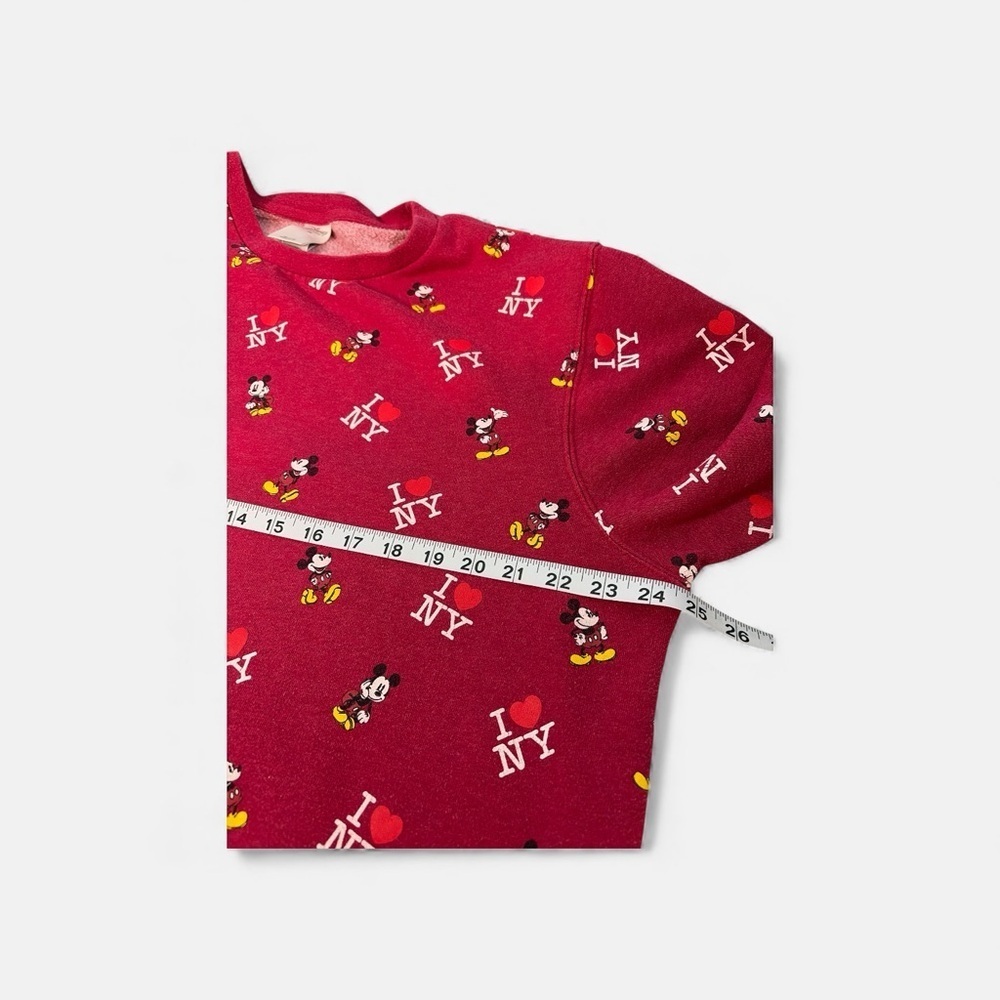 Disney Women’s Sweatshirt Mickey Mouse Pullover Sz: 2XL Red - Picture 5 of 6